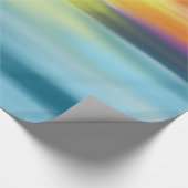 Tropisch Waterverf Ocean Sunset Wrapping Paper Cadeaupapier (Hoek)