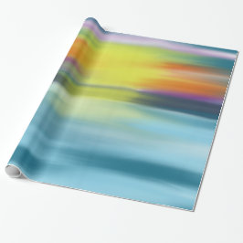 Tropisch Waterverf Ocean Sunset Wrapping Paper Cadeaupapier