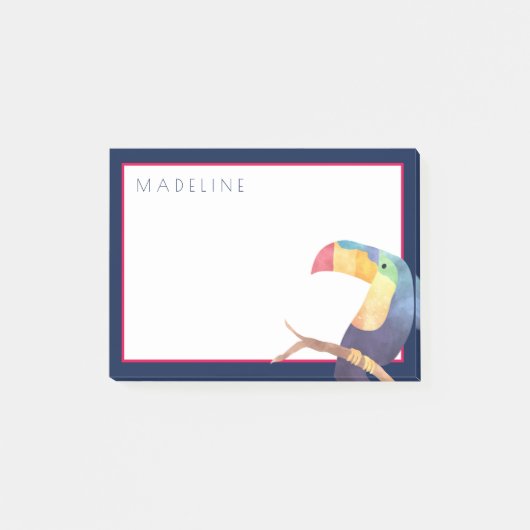Tropisch | Waterverf Toucan Post-it® Notes (Voorkant)