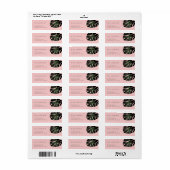 Tropisch weddenschap met paar retourlabel etiket (Full Sheet)