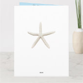 Tropisch weduwenprogramma voor Beach Seashell Bedankkaart (Achterkant)