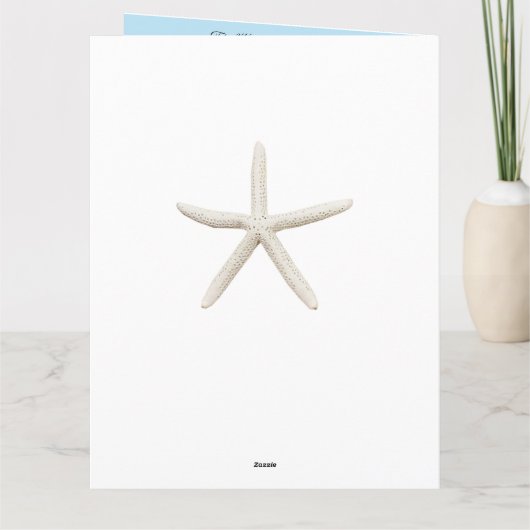 Tropisch weduwenprogramma voor Beach Seashell Bedankkaart (Achterkant)