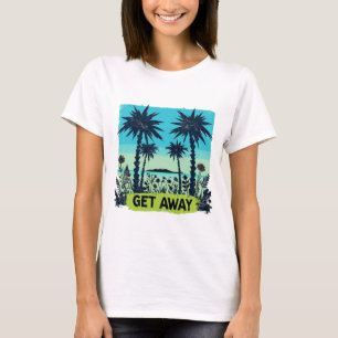 Tropisch wegkomen t-shirt