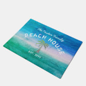 Tropisch Welkomstwoord voor Blauwe Groene Beach Ho Deurmat (Schuin)