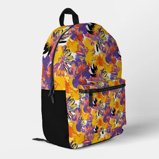 Tropisch wild. bedrukte rugzak (Achterkant Hoek Links)