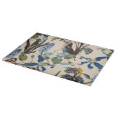 Tropisch  wildpatroon met vogeltje. snijplank (Hoek)