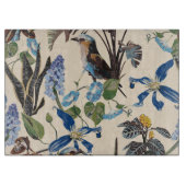 Tropisch  wildpatroon met vogeltje. snijplank (Voorkant)