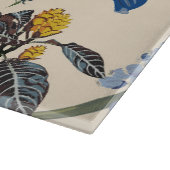 Tropisch  wildpatroon met vogeltje. snijplank (Hoek)