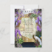 Tropisch Wisteria Paradise bij het Golden Palace R RSVP Kaartje (Voorkant)