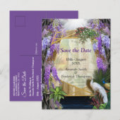 Tropisch Wisteria Paradise bij het Gouden Paleis Aankondigingskaart (Voorkant / Achterkant)