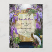 Tropisch Wisteria Paradise bij het Gouden Paleis Aankondigingskaart (Voorkant)