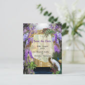 Tropisch Wisteria Paradise bij het Gouden Paleis Aankondigingskaart (Staand voorkant)