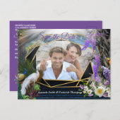 Tropisch Wisteria Paradise bij het Gouden Paleis Aankondigingskaart (Voorkant / Achterkant)