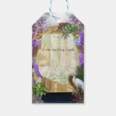 Tropisch Wisteria Paradise bij het Gouden Paleis Cadeaulabel (Voorkant)