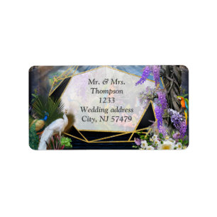 Tropisch Wisteria Paradise bij het Gouden Paleis Etiket