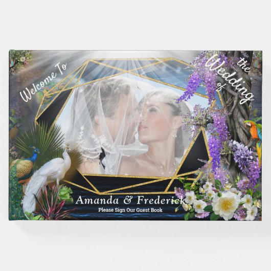 Tropisch Wisteria Paradise bij het Gouden Paleis Gastenboek (Voorkant)