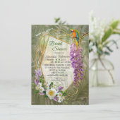 Tropisch Wisteria Paradise bij het Gouden Paleis Kaart (Staand voorkant)