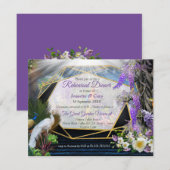 Tropisch Wisteria Paradise bij het Gouden Paleis Kaart (Voorkant / Achterkant)