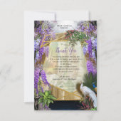 Tropisch Wisteria Paradise bij het Gouden Paleis RSVP Kaartje (Voorkant)