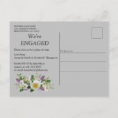 Tropisch Wisteria Paradise bij het Gouden Paleis Uitnodiging Briefkaart (Achterkant)