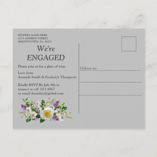 Tropisch Wisteria Paradise bij het Gouden Paleis Uitnodiging Briefkaart (Achterkant)