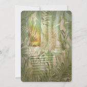 Tropisch Wisteria Paradise op het Gouden Paleis in Kaart (Achterkant)