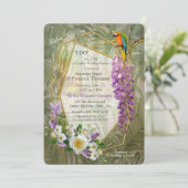 Tropisch Wisteria Paradise op het Gouden Paleis in Kaart (Staand voorkant)