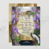 Tropisch Wisteria Paradise op het Gouden Paleis in Kaart (Voorkant / Achterkant)