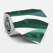 Tropisch wit vogelvogelpatroon stropdas (Opgerold)