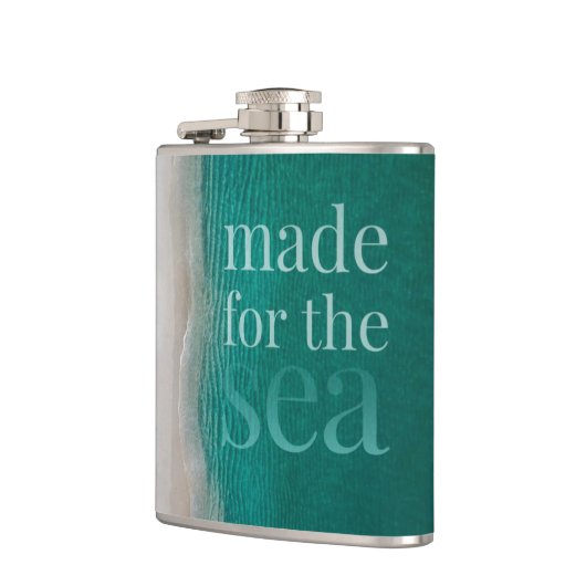 Tropisch wit zandstrand heupfles (Links)