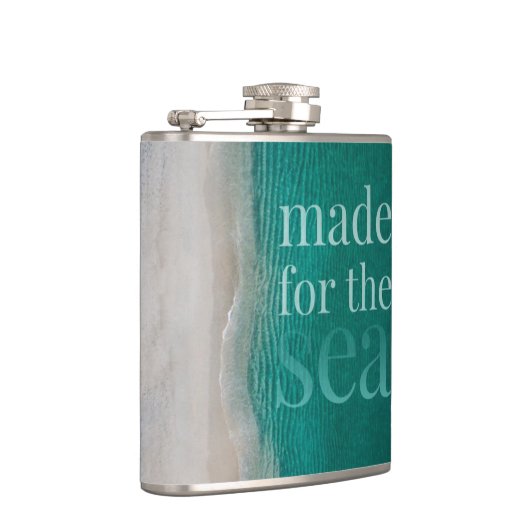 Tropisch wit zandstrand heupfles (Rechts)