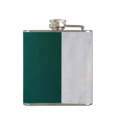 Tropisch wit zandstrand heupfles (Achterkant)