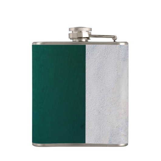 Tropisch wit zandstrand heupfles