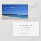 Tropisch wit zandstrand - Reizen Visitekaartjes (Voorkant / Achterkant)