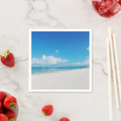 Tropisch wit zandstrand servetten (Insitu)