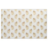 Tropisch witgouden palmbladeren groen stof (Fat Quarter)
