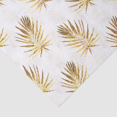 Tropisch witgouden palmbladeren groen tissuepapier (Detail)