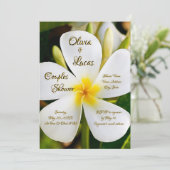 Tropisch-witte Floral - Nieuwe Beginselen - koppel Kaart (Staand voorkant)