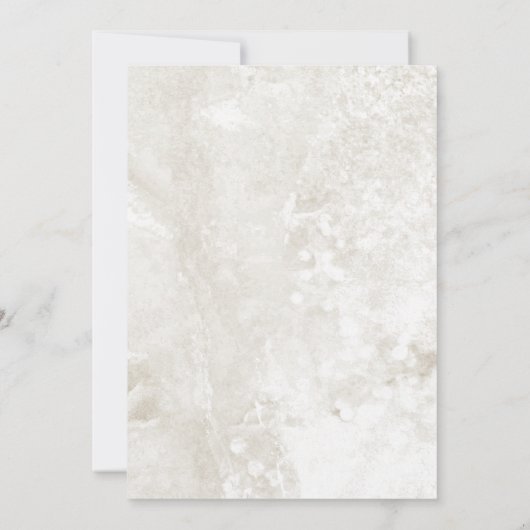 Tropisch-witte orchidee-Floral bruiloft Kaart (Achterkant)