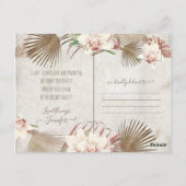 Tropisch-witte orchidee-Floral zijn mijn Bridesmai Briefkaart (Achterkant)