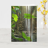 Tropisch Woud (Condoleance Kaart) Kaart (Gele Bloem)