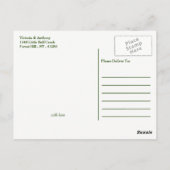 Tropisch Wreath Sandy Beach Weddenschap Bedankt Briefkaart (Achterkant)