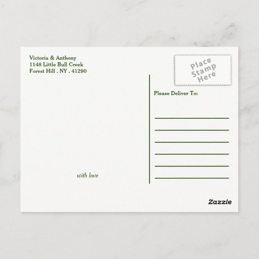 Tropisch Wreath Sandy Beach Weddenschap Bedankt Briefkaart (Achterkant)