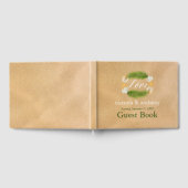 Tropisch Wreath Sandy Beach Wedding Gastenboek (Volledig)