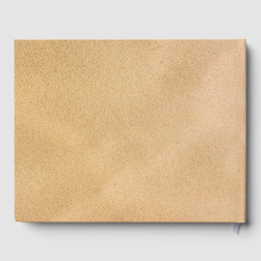 Tropisch Wreath Sandy Beach Wedding Gastenboek (Achterkant)