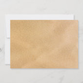 Tropisch Wreath Sandy Beach Wedding Save The Date (Achterkant)