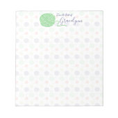 Tropisch Yarn Ball String Pattern Notitieblok (Voorkant)