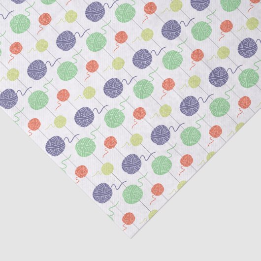 Tropisch Yarn Ball String Pattern Tissuepapier (Detail)