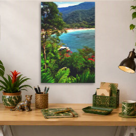Tropisch Yelapa Mexico Strand Uitzicht 0828 Kunst Canvas Afdruk