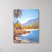 Tropisch Yelapa-strand Mexico Palmboom 761 Kunst Canvas Afdruk (Voorkant)